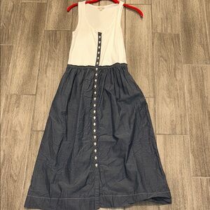 GAP Classic White and blue dress